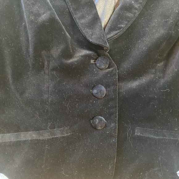 Erin Fetherston for Target Black Velvet Jacket/Blazer - Picture 2 of 9